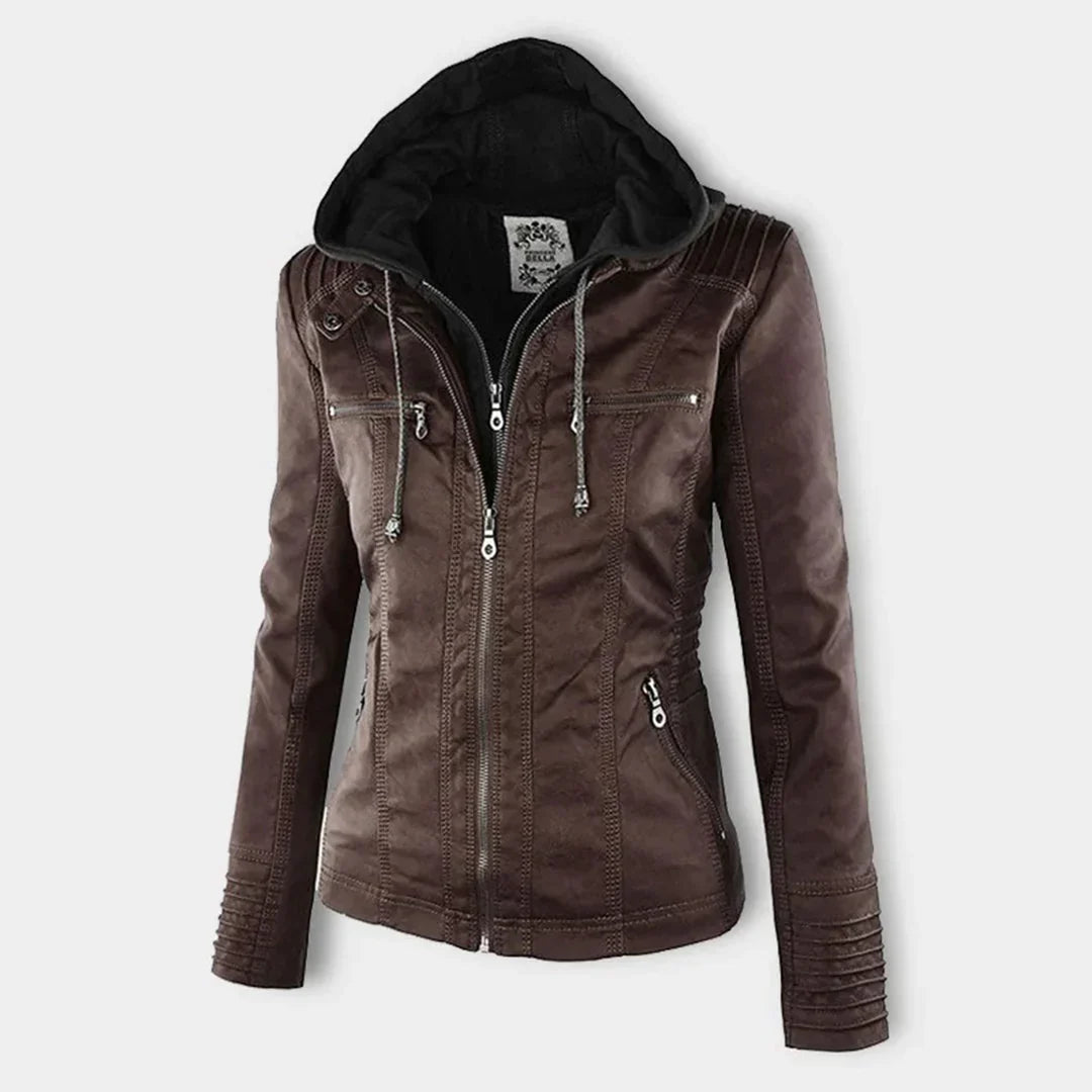 Women's Hooded Zip-Front Jacket