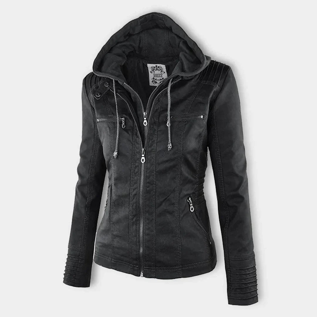 Women's Hooded Zip-Front Jacket