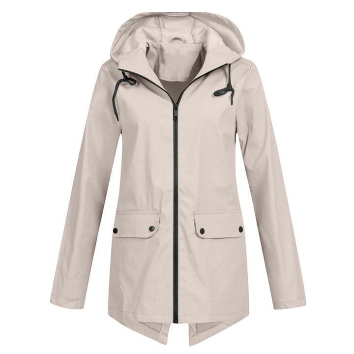 Women's Hooded Zip-Up Windbreaker Jacket