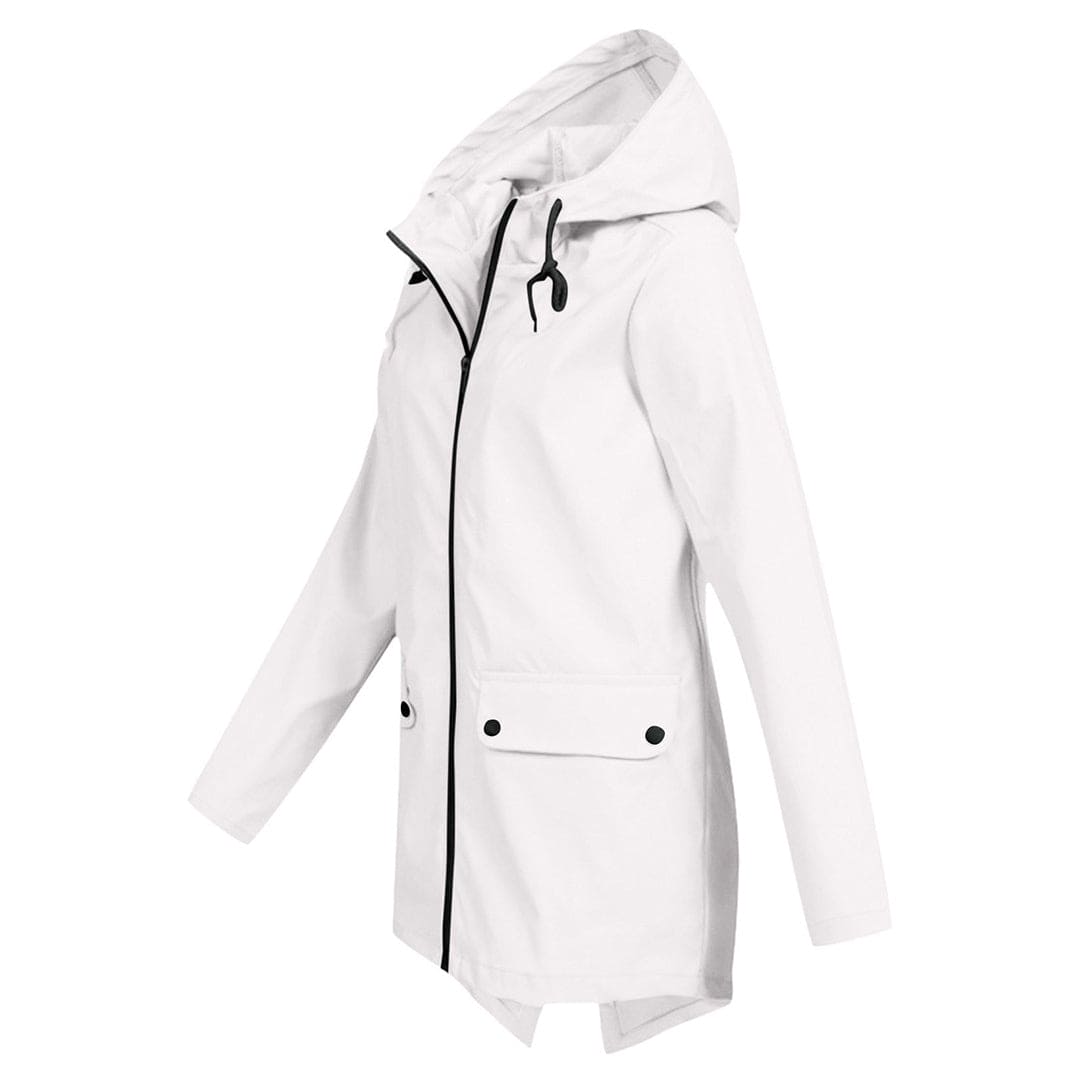 Women's Hooded Zip-Up Windbreaker Jacket