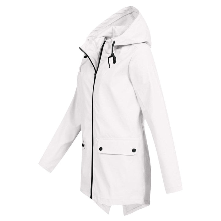 Women's Hooded Zip-Up Windbreaker Jacket