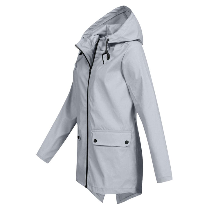 Women's Hooded Zip-Up Windbreaker Jacket