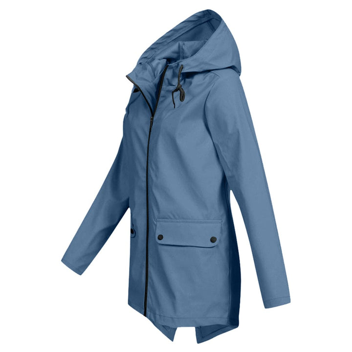Women's Hooded Zip-Up Windbreaker Jacket