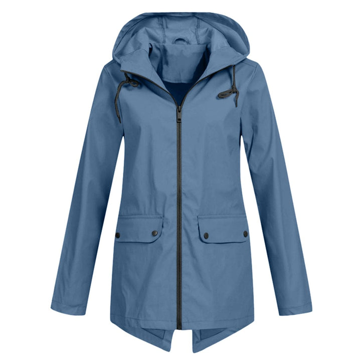 Women's Hooded Zip-Up Windbreaker Jacket