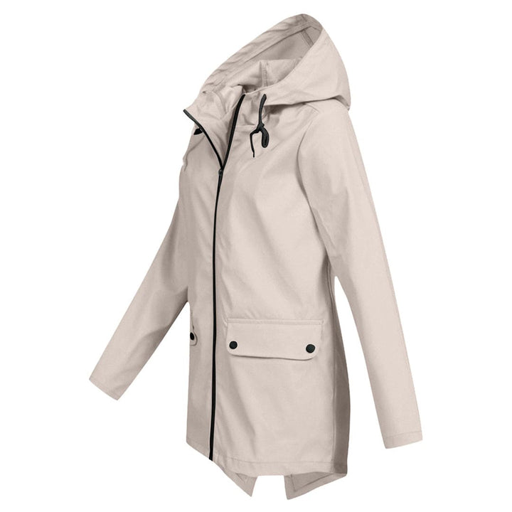 Women's Hooded Zip-Up Windbreaker Jacket