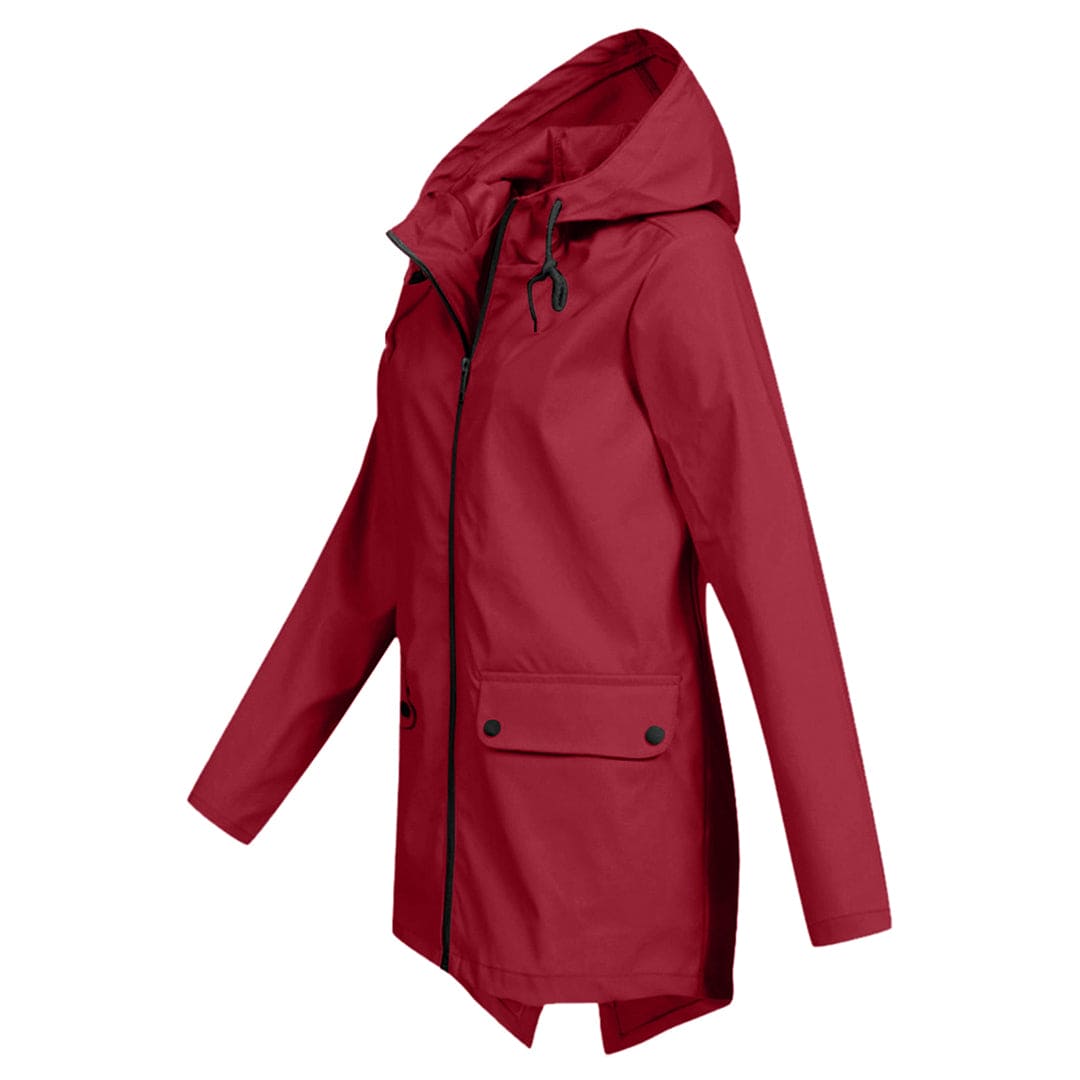 Women's Hooded Zip-Up Windbreaker Jacket