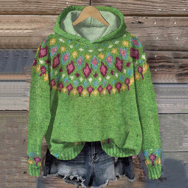 Women's Jacquard Hoodie