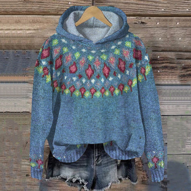 Women's Jacquard Hoodie