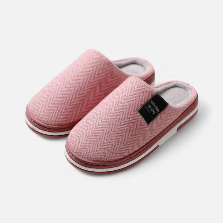 Women's Lined Herringbone Slippers
