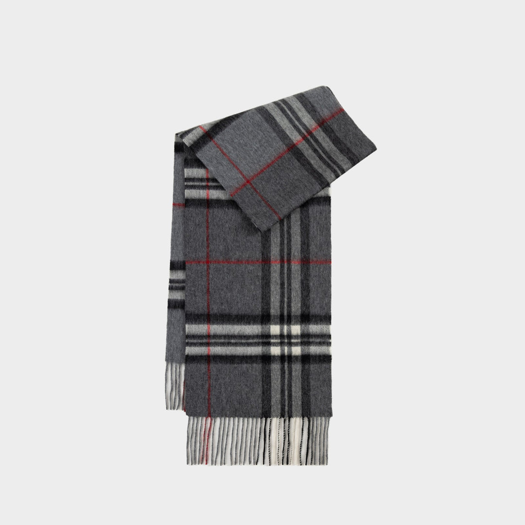 Women's Long Fringed Plaid Scarf