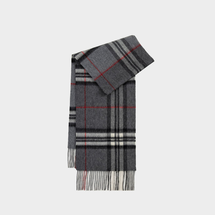 Women's Long Fringed Plaid Scarf