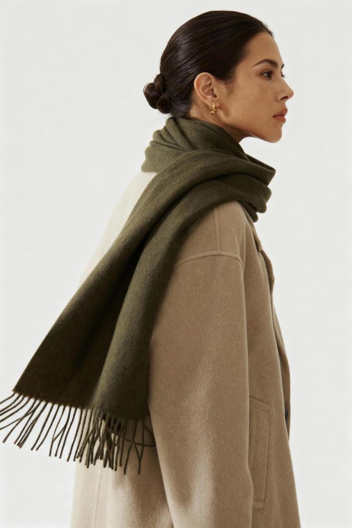 Women's Long Fringed Scarf