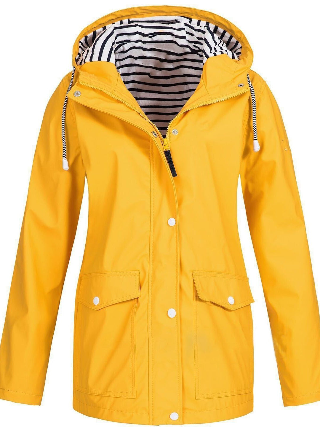 Women's Long-Sleeve Hooded Zip-Front Jacket