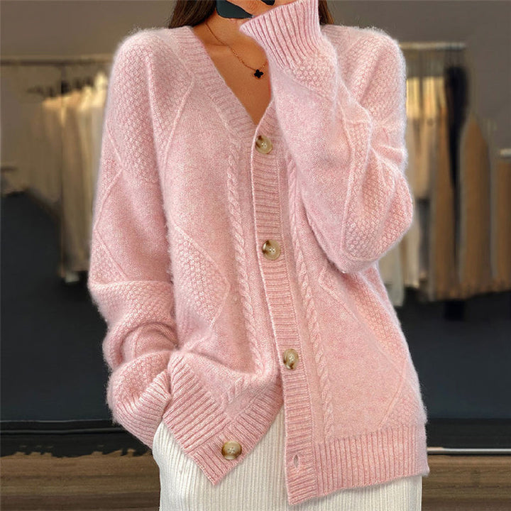 Women's Long-Sleeve Knit Cardigan