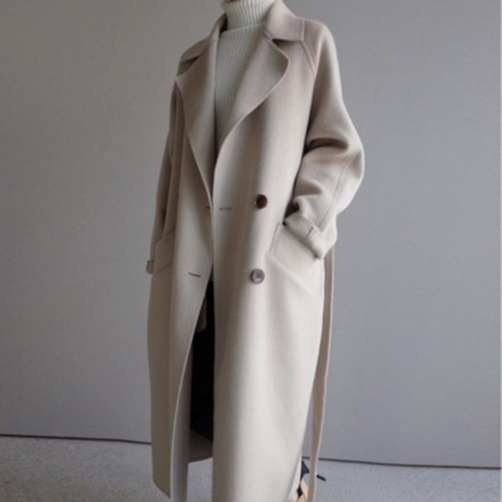 Women's Longline Double-Breasted Coat