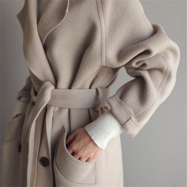 Women's Longline Double-Breasted Coat