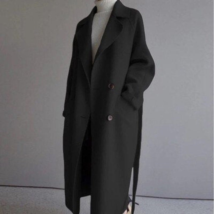 Women's Longline Double-Breasted Coat