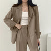 Women's Notch Lapel Single-Breasted Suit Set
