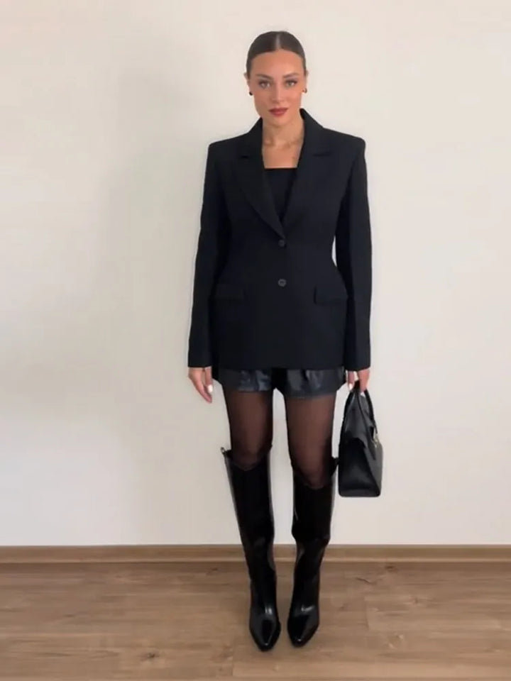 Women's Notched Lapel Tailored Blazer