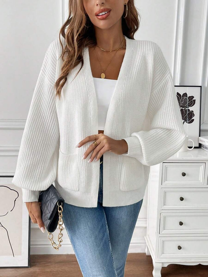 Women's Open-Front Pocket Knit Cardigan