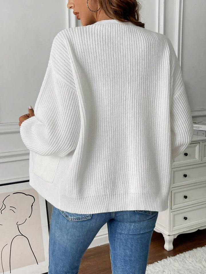 Women's Open-Front Pocket Knit Cardigan