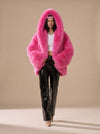 Women's Oversized Hooded Faux Fur Coat