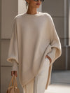 Women's Oversized Poncho-Style Blouse
