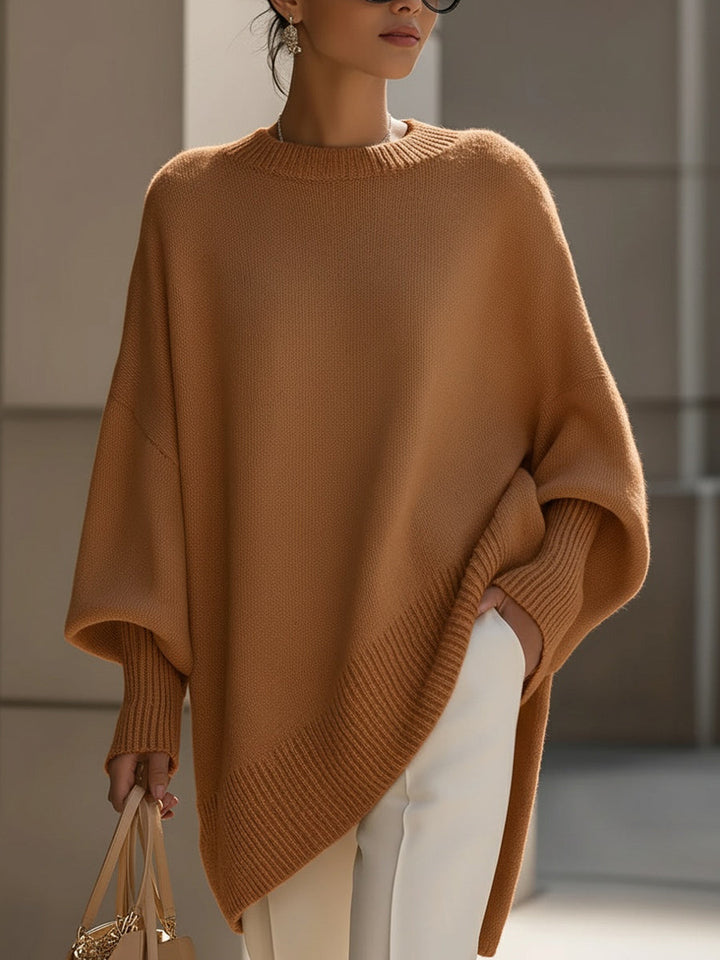 Women's Oversized Poncho-Style Blouse