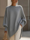 Women's Oversized Poncho-Style Blouse