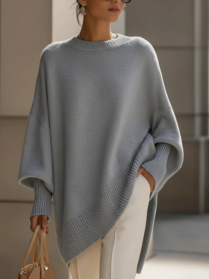 Women's Oversized Poncho-Style Blouse