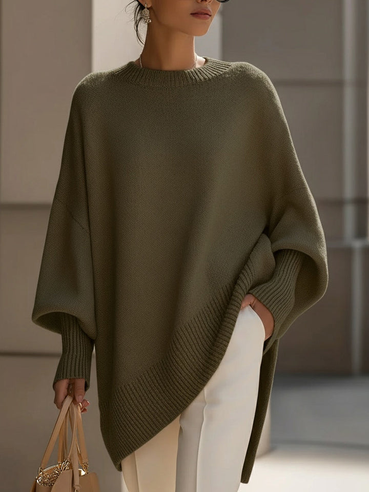Women's Oversized Poncho-Style Blouse