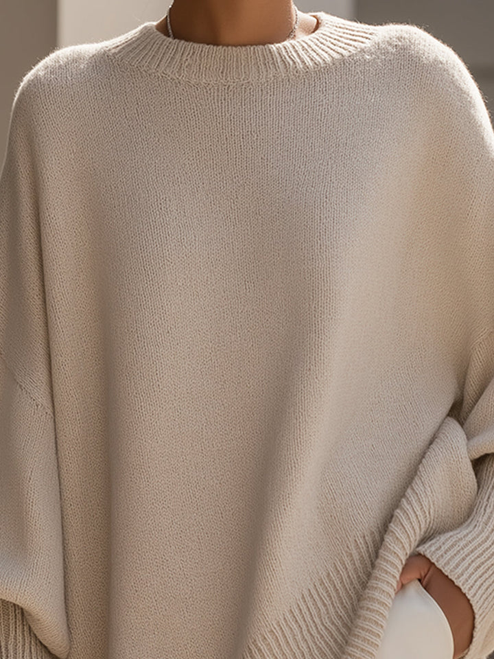 Women's Oversized Poncho-Style Blouse