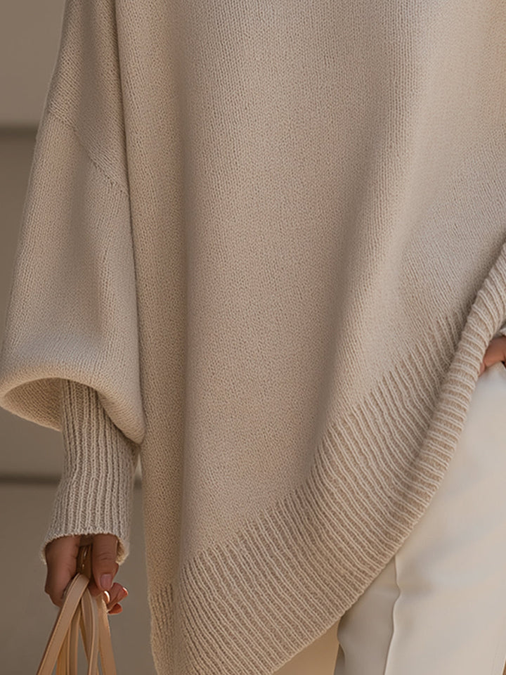 Women's Oversized Poncho-Style Blouse