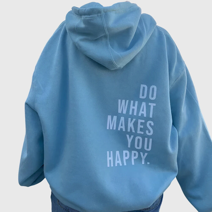Women's Oversized Statement-Print Hoodie