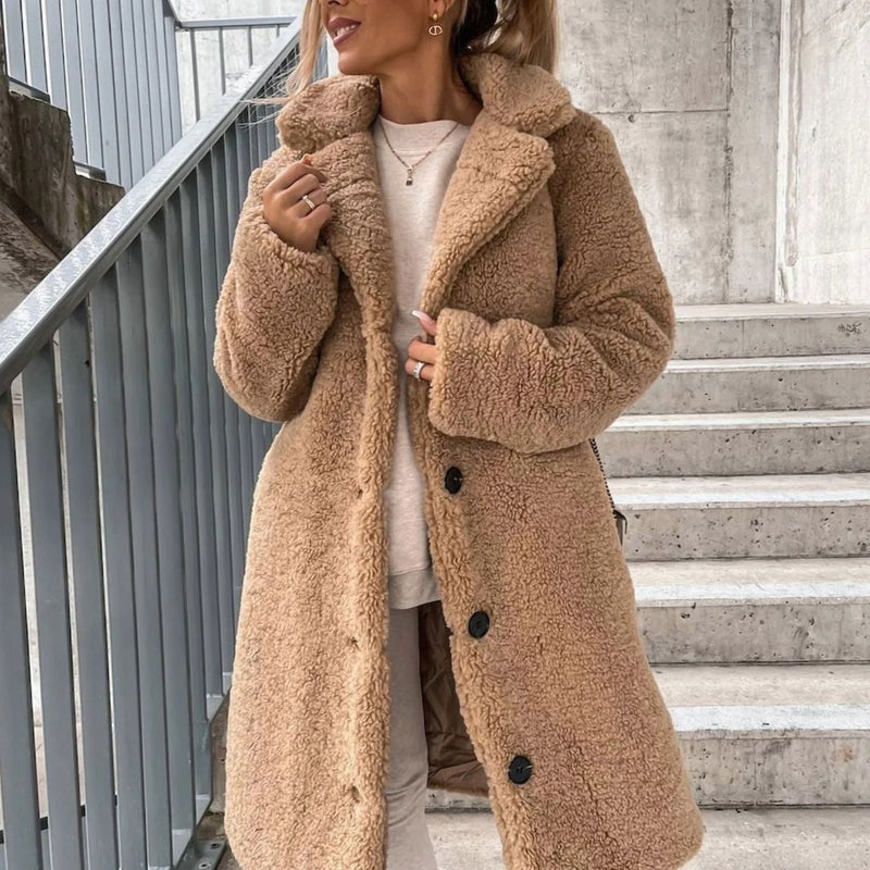 Women's Teddy Single-Breasted Winter Coat