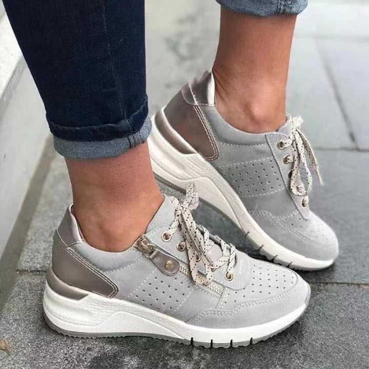 Women's Platform Trainers with Side Zipper
