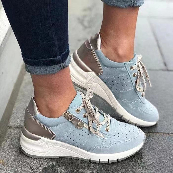 Women's Platform Trainers with Side Zipper