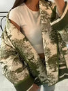 Women's Printed Open Front Jacket