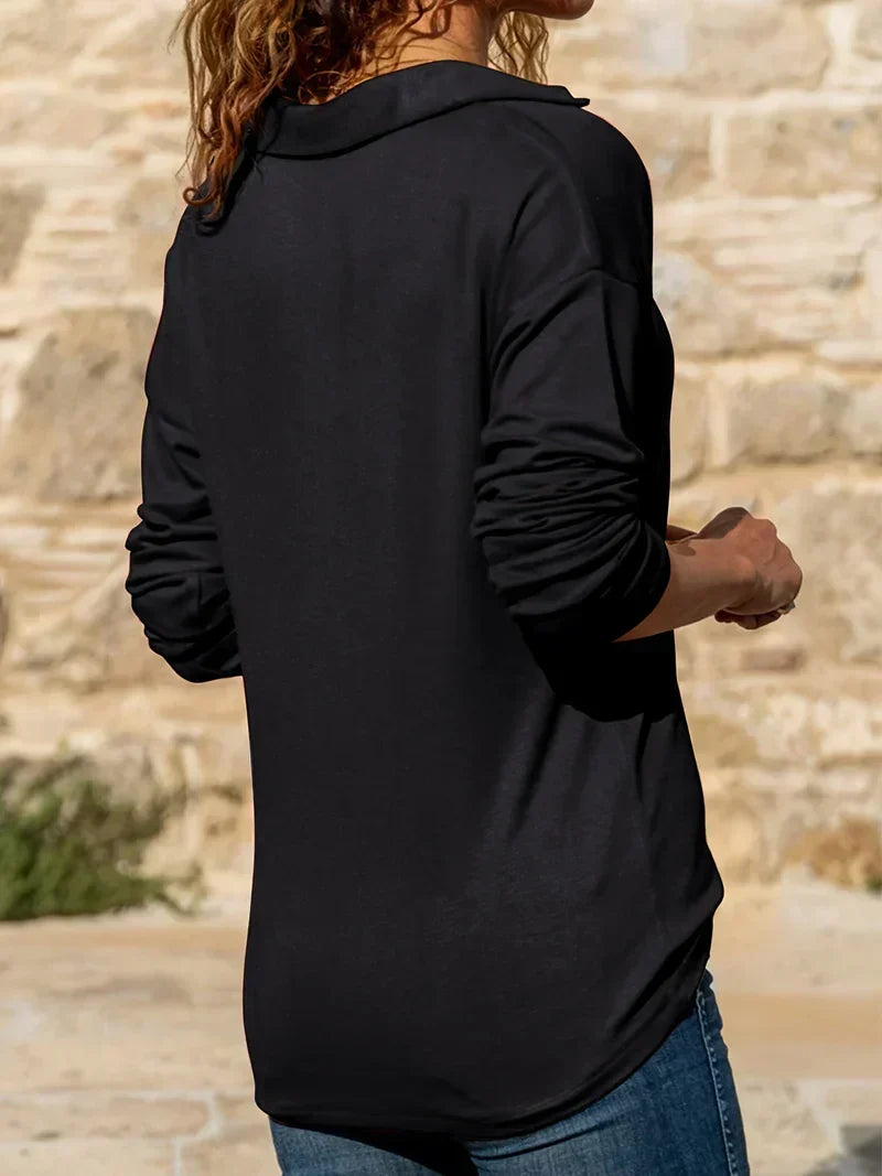 Women's Quarter-Zip Collared Pullover