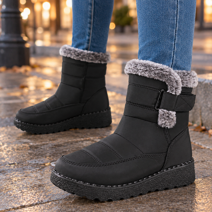 Women's Quilted Fur-Trim Ankle Boots