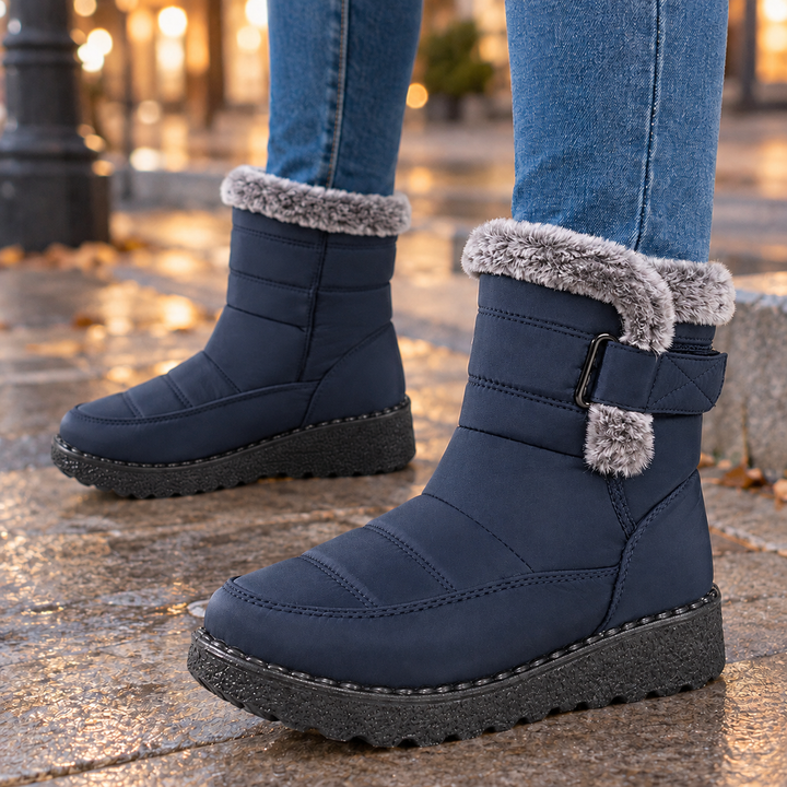 Women's Quilted Fur-Trim Ankle Boots