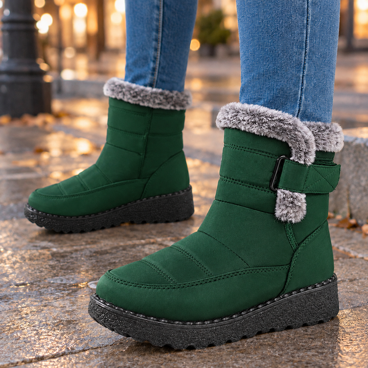 Women's Quilted Fur-Trim Ankle Boots