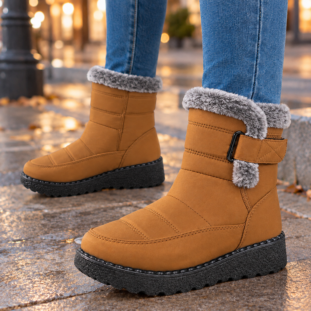 Women's Quilted Fur-Trim Ankle Boots