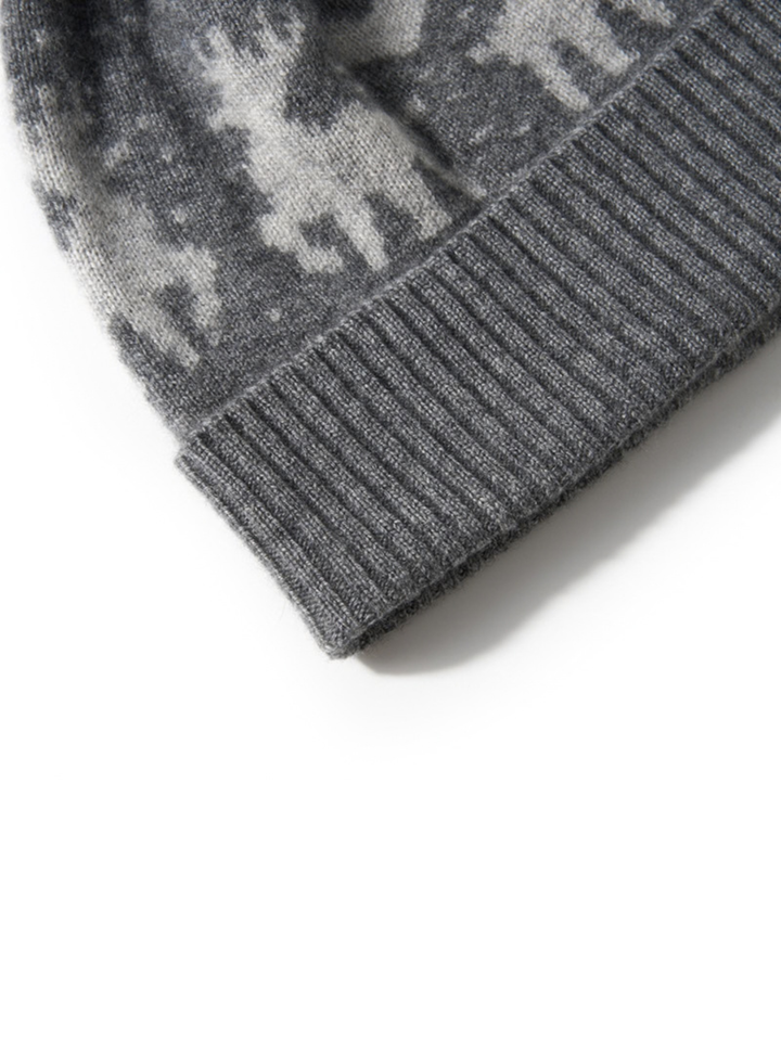 Women's Reindeer Pom Pom Beanie