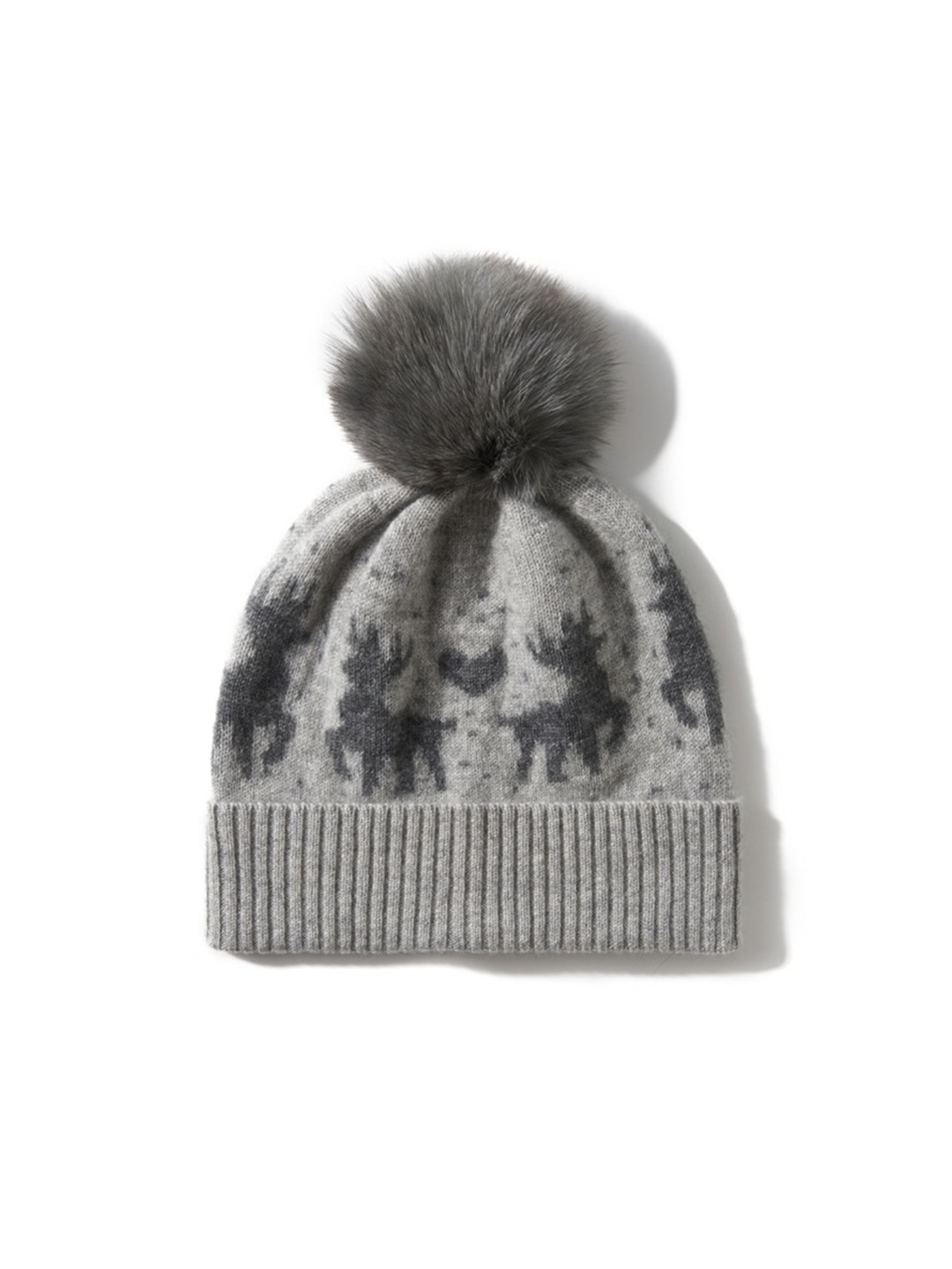 Women's Reindeer Pom Pom Beanie