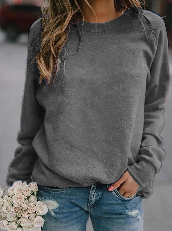 Women's Relaxed Raglan Crew Neck Sweatshirt