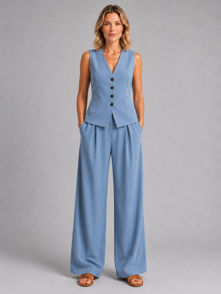 Women's Relaxed Wide-Leg Trousers