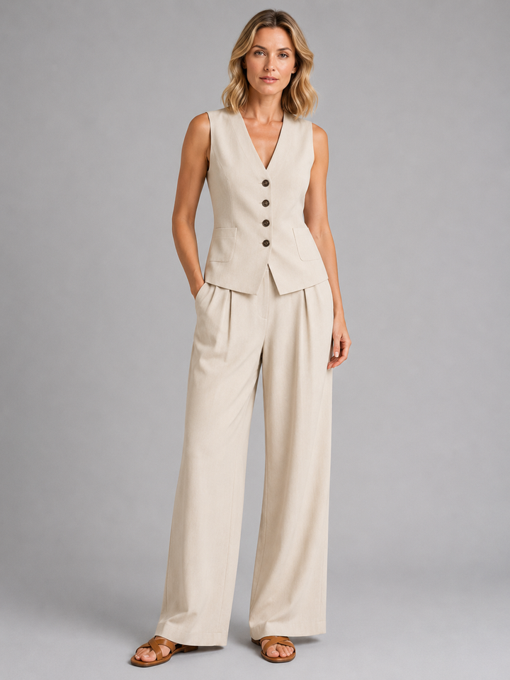 Women's Relaxed Wide-Leg Trousers