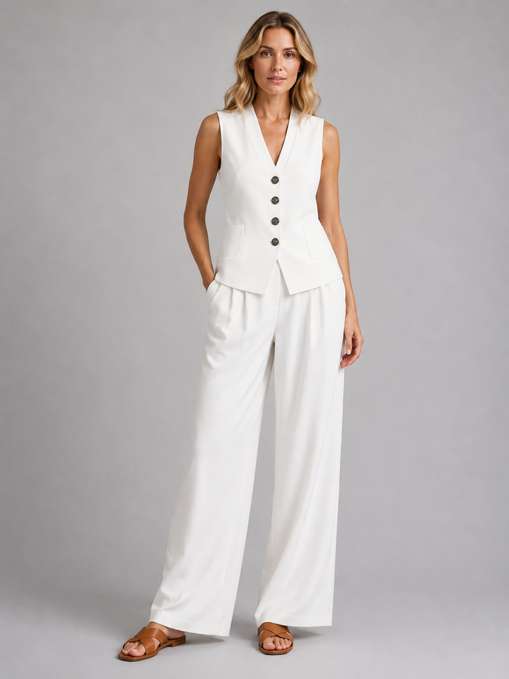 Women's Relaxed Wide-Leg Trousers
