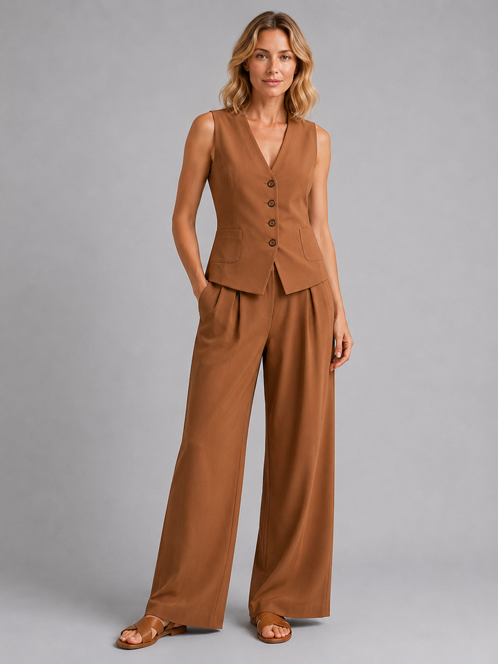 Women's Relaxed Wide-Leg Trousers